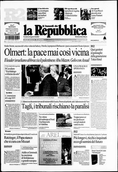 Il lunedì de La repubblica